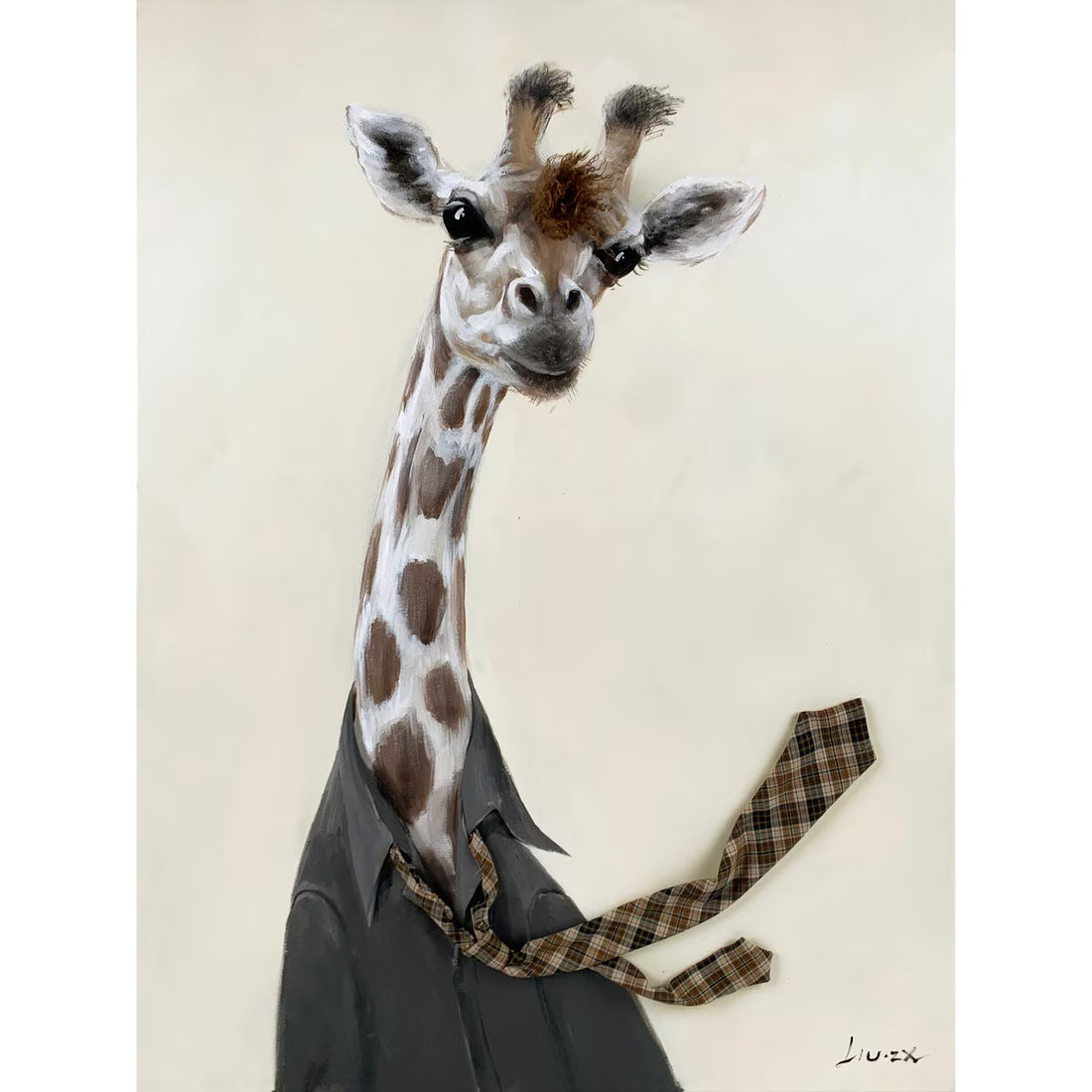 Bad Hair Day - Giraffe Canvas (ZL6009-RFA)
