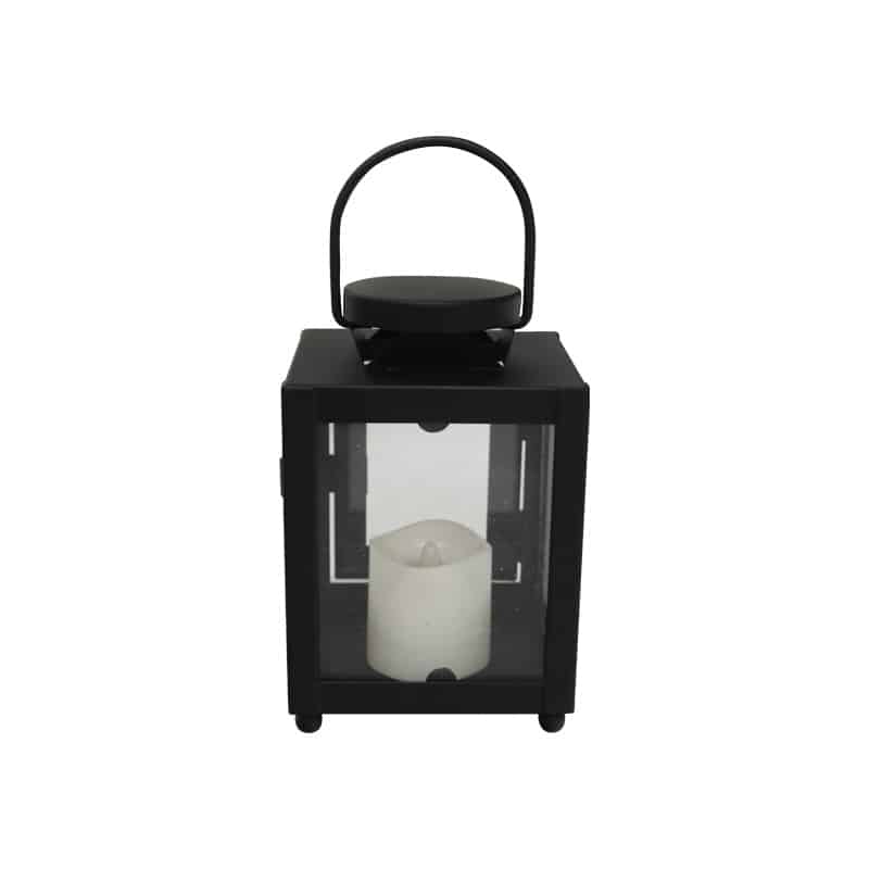 LanternWith LED Candle 13cm
