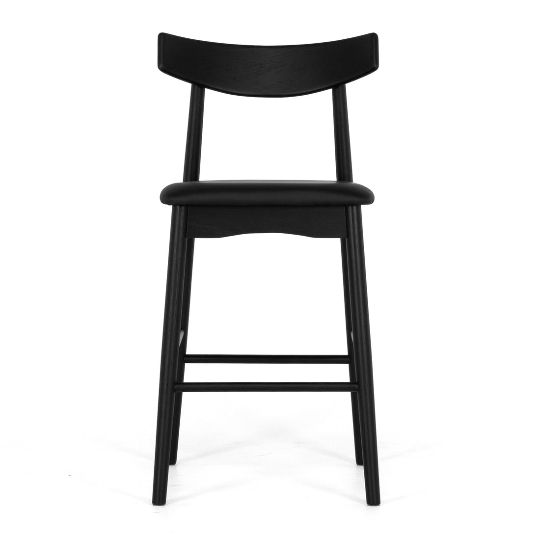 Wagner Barstool (Black Oak) Black PU