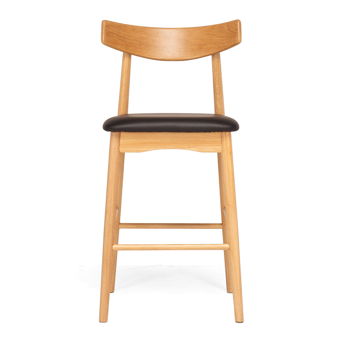Wagner Barstool Natural Oak Black PU