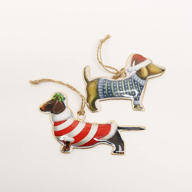 Vintage Cardi Daschund Hangers 2 Asstd