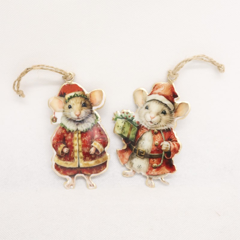 Vintage Mice Hangers #01 2 asstd