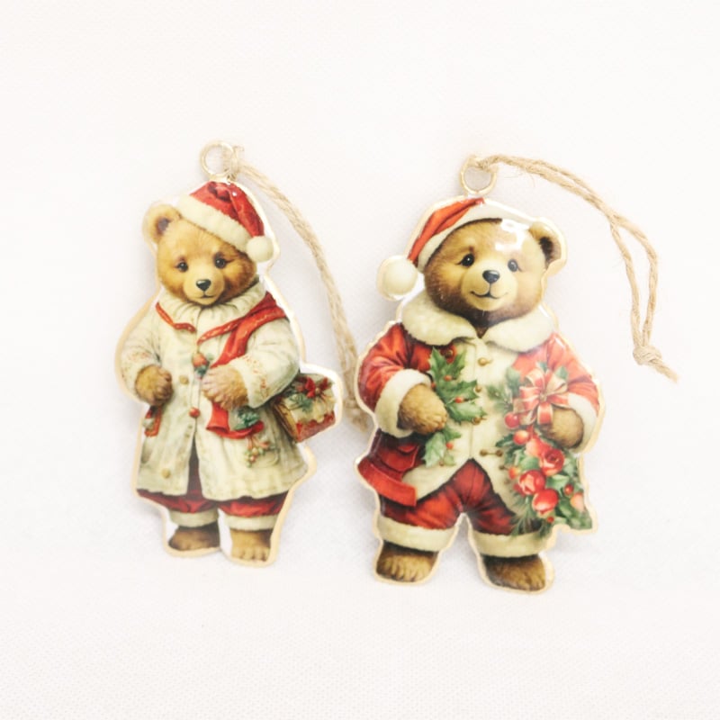 Vintage Bear Hangers 2 asstd
