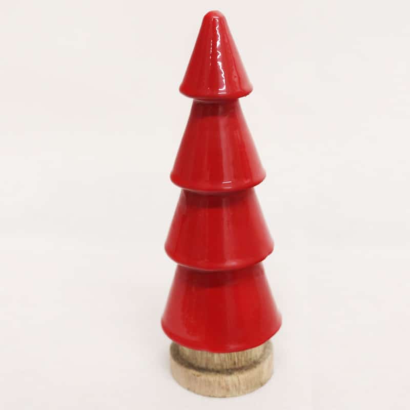 Vintage Wooden Enamel Tree 16cm
