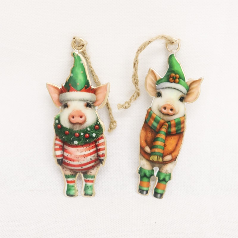 Vintage Pig Hangers 2 asstd