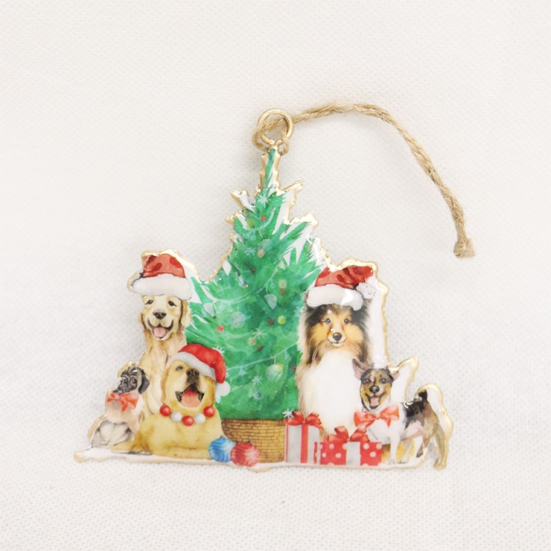 Vintage Dog Christmas Party Hanger