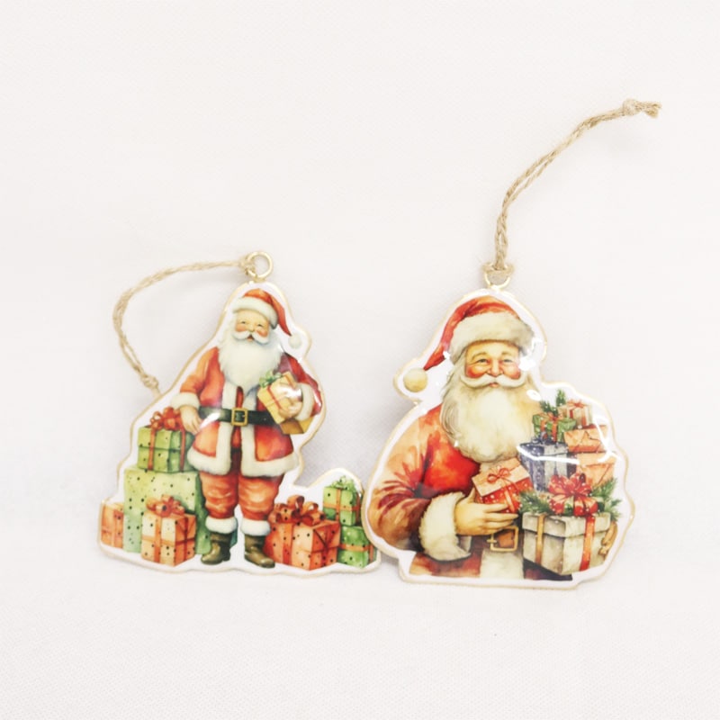 Vintage Santa Parcel Hangers 2 asstd