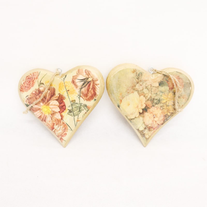 Vintage Wooden Heart Hangers 2 asstd style 5