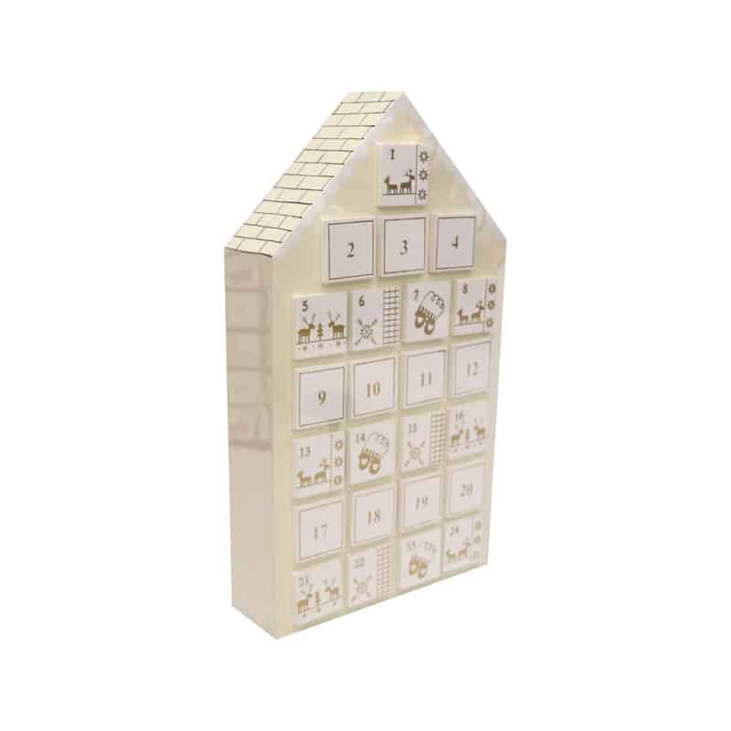 Whimsical Advent House 32x39cm