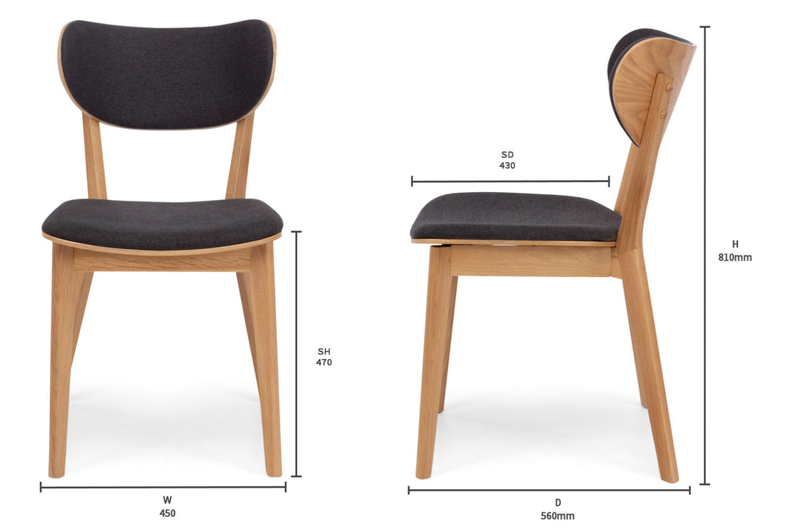 Zurich Dining Dining Chair (Dark Grey)