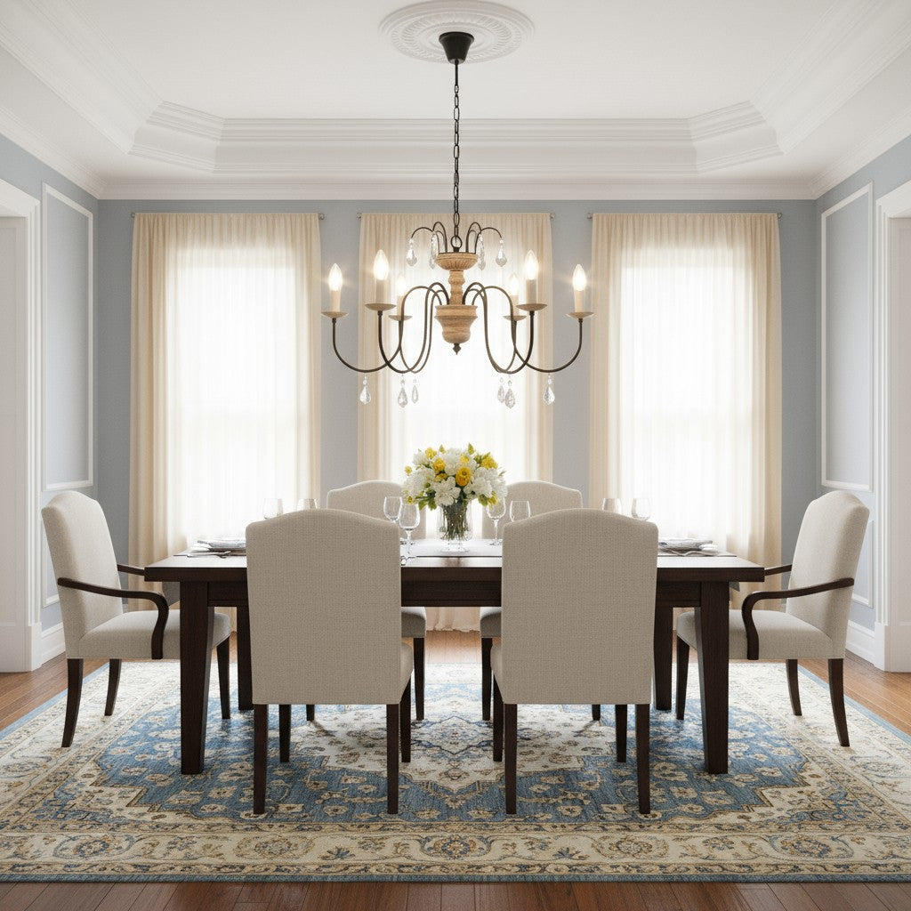 Francais Chandelier Metalic & Black (SMCLYS268-6)