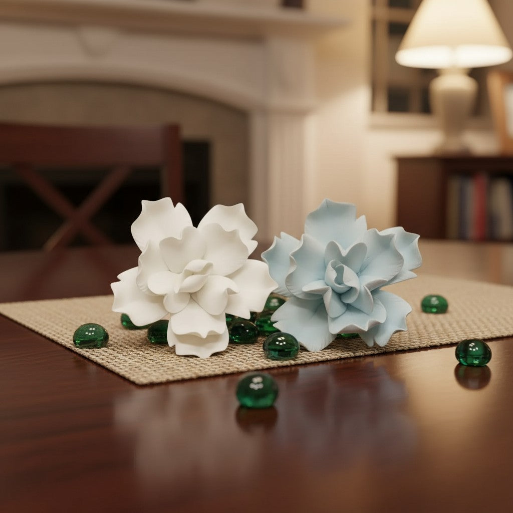 Porcelain Flower 2 Icy Blue (PMC25406-IB) LeF