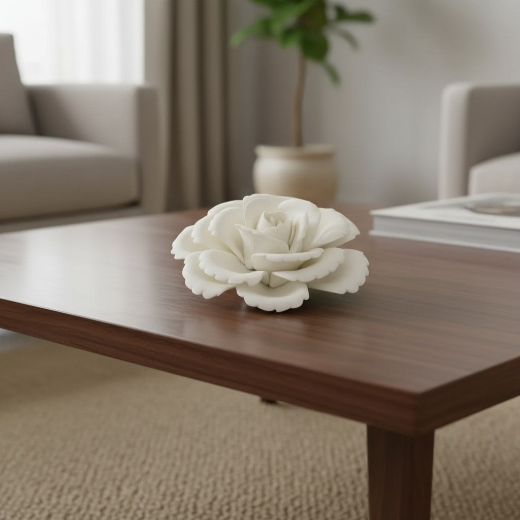 Porcelain Flower 1 White (PMC25404-IB) LeF