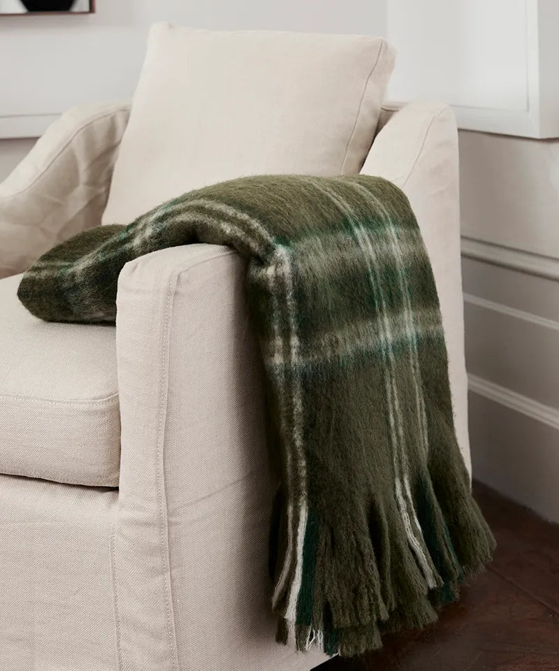 Plaid Green Throw (MO0119) FC