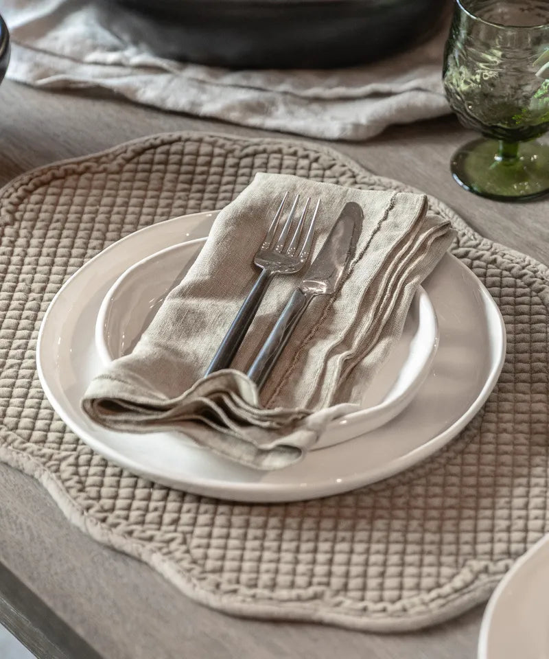 Rena Quilted Placemat Khaki (BF0384)