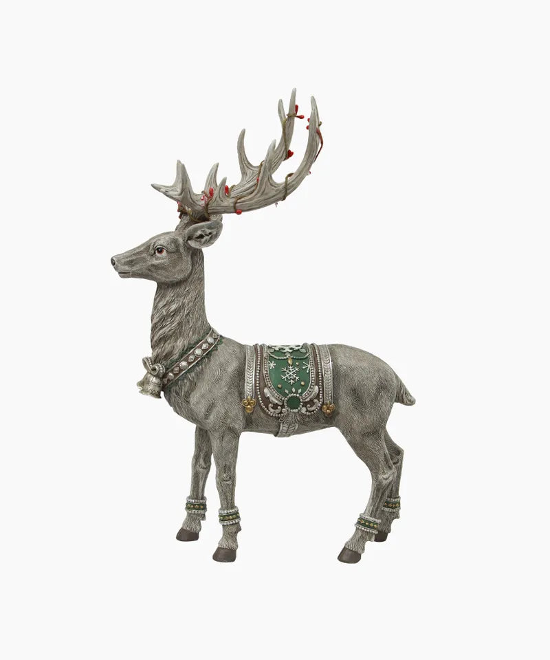 GREY DEER WITH BELLS (ER0024) FC