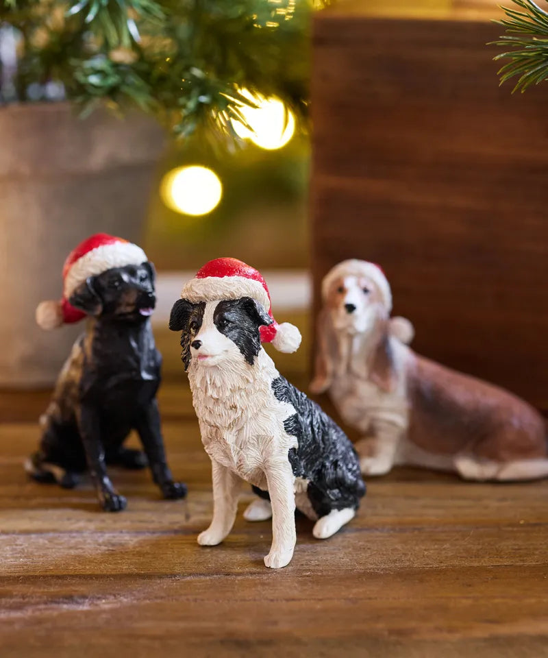 Sheep Dog with Santa Hat (ER0030)
