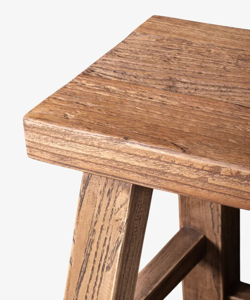 Florence Stool | Natural Old Elm Stool (TT0096)
