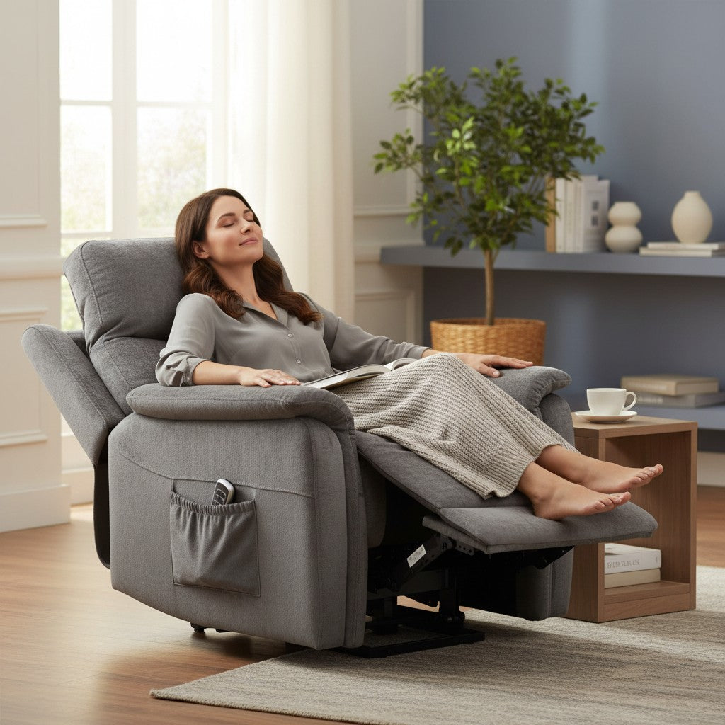 Josh Lift Chair with 4 Motor - Venice Licorice by John Young