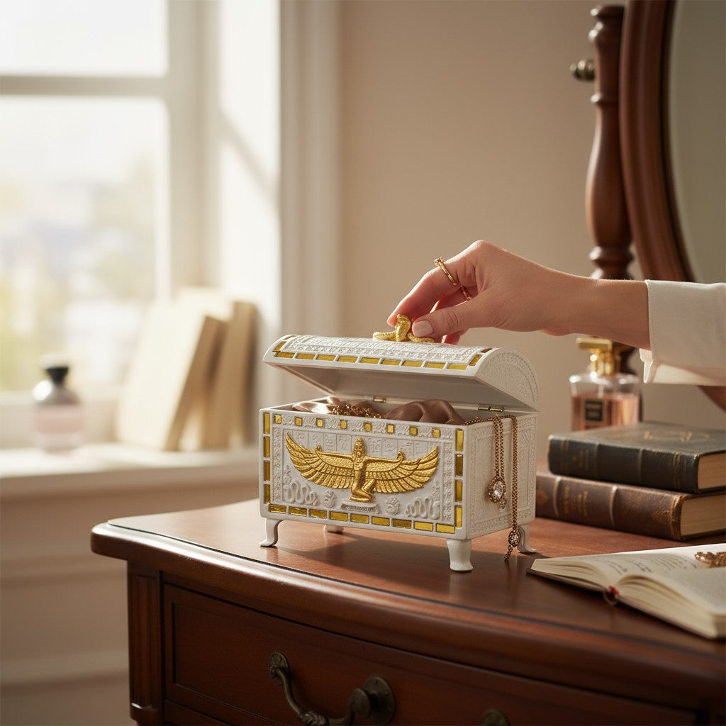 EGYPTIAN JEWELLERY BOX - 36CM (980434) RML