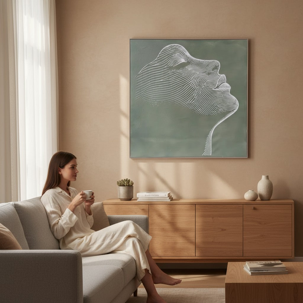 Art Canvas Face 80x80cm (MXA25-07) LeF