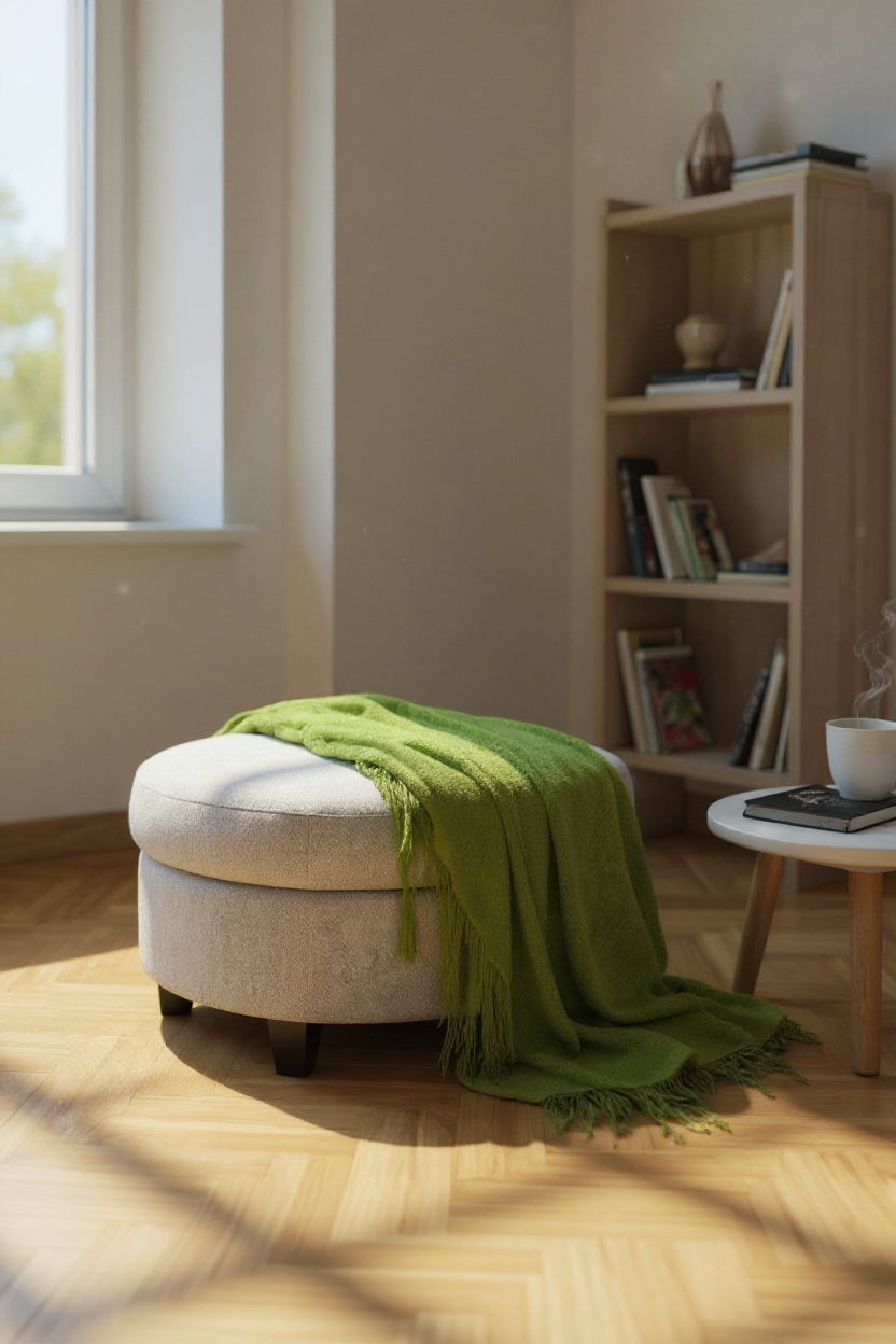 Sophie ottoman round (NZ Made)