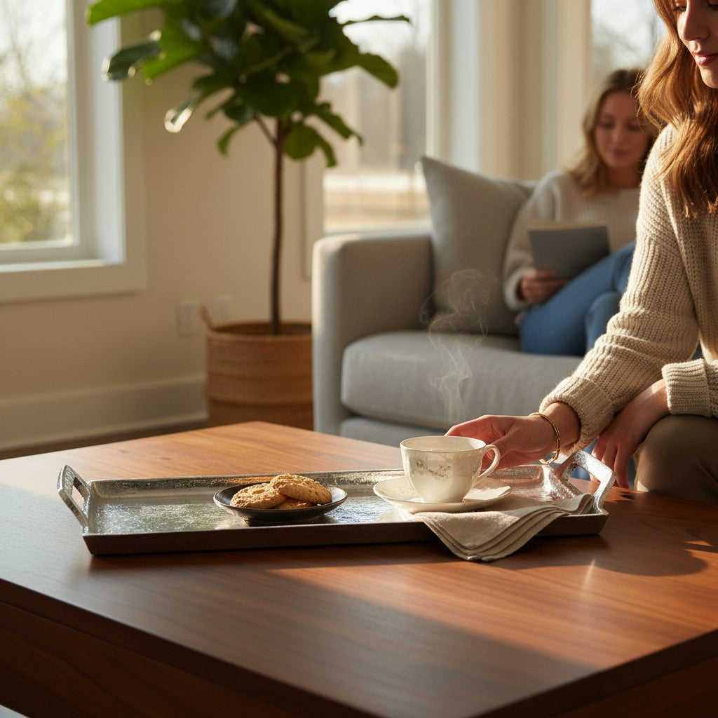 Alex Rectangle Handle Tray - Small (OH1094) FC