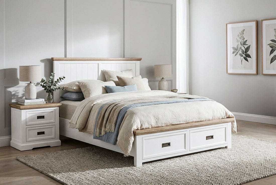 Parisian Queen Bed w/Drawers