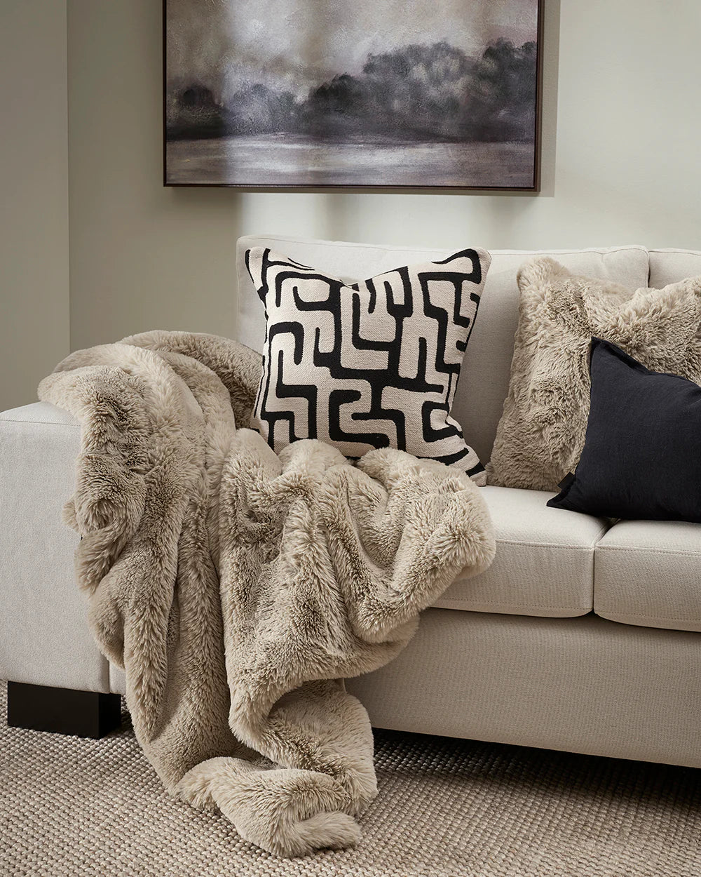 Pelage Throw - Taupe 130 x 150 cm