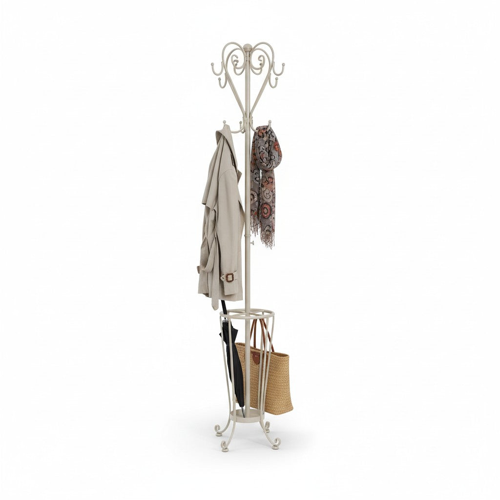 Coat & Umbrella Stand - Cream 179x28cm (M412C) RA Burt