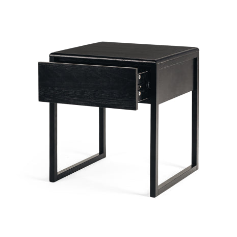 Avalon Black Oak Side Table (Black Oak Top)