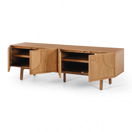 Arc TV stand Oak