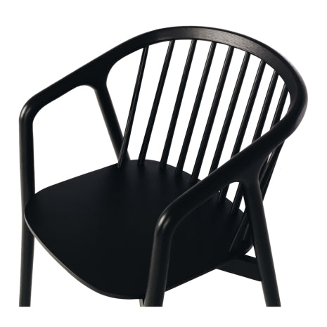 NORD Chair (Black Oak) BLK PU Seat