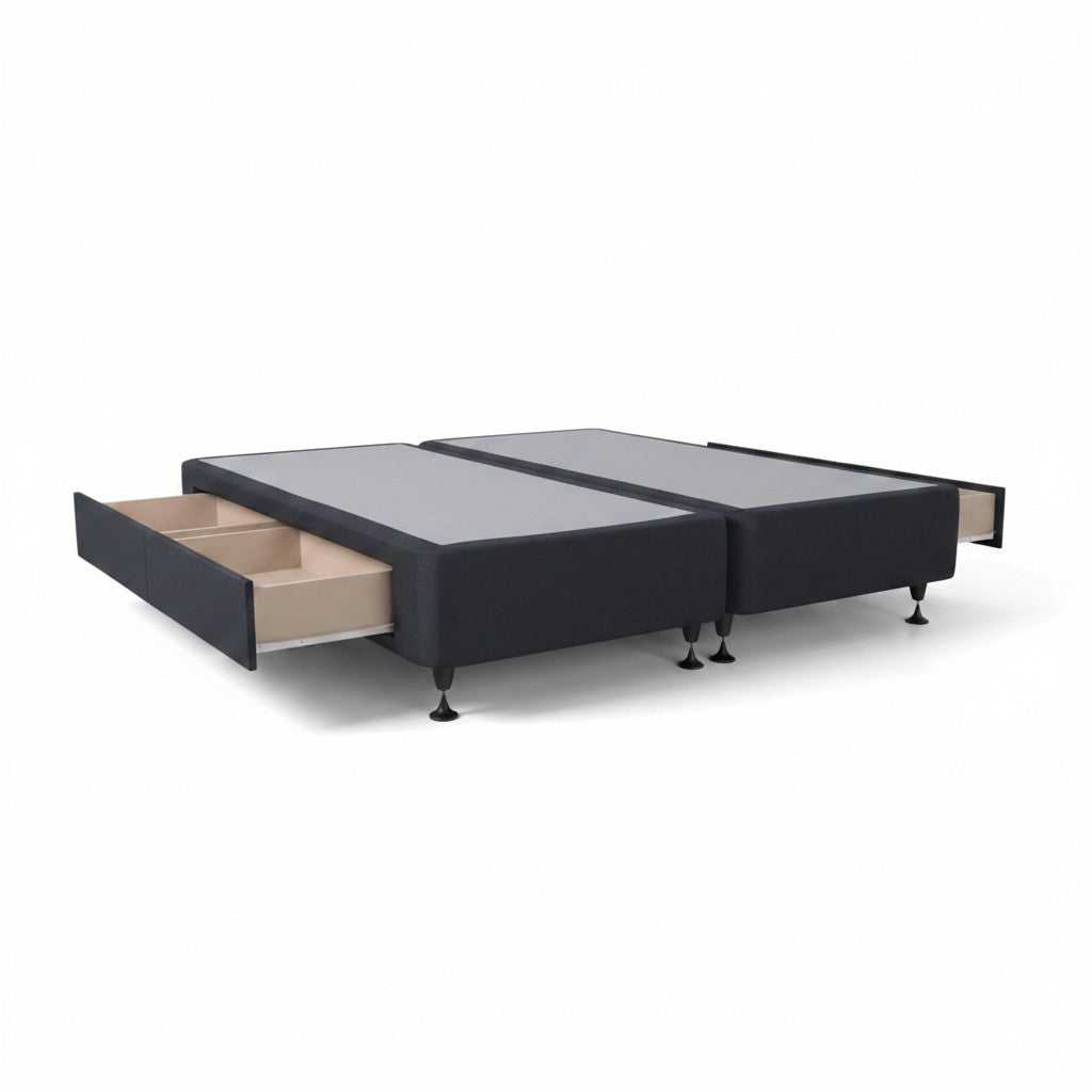 Split Queen Base with 4 standard drawers