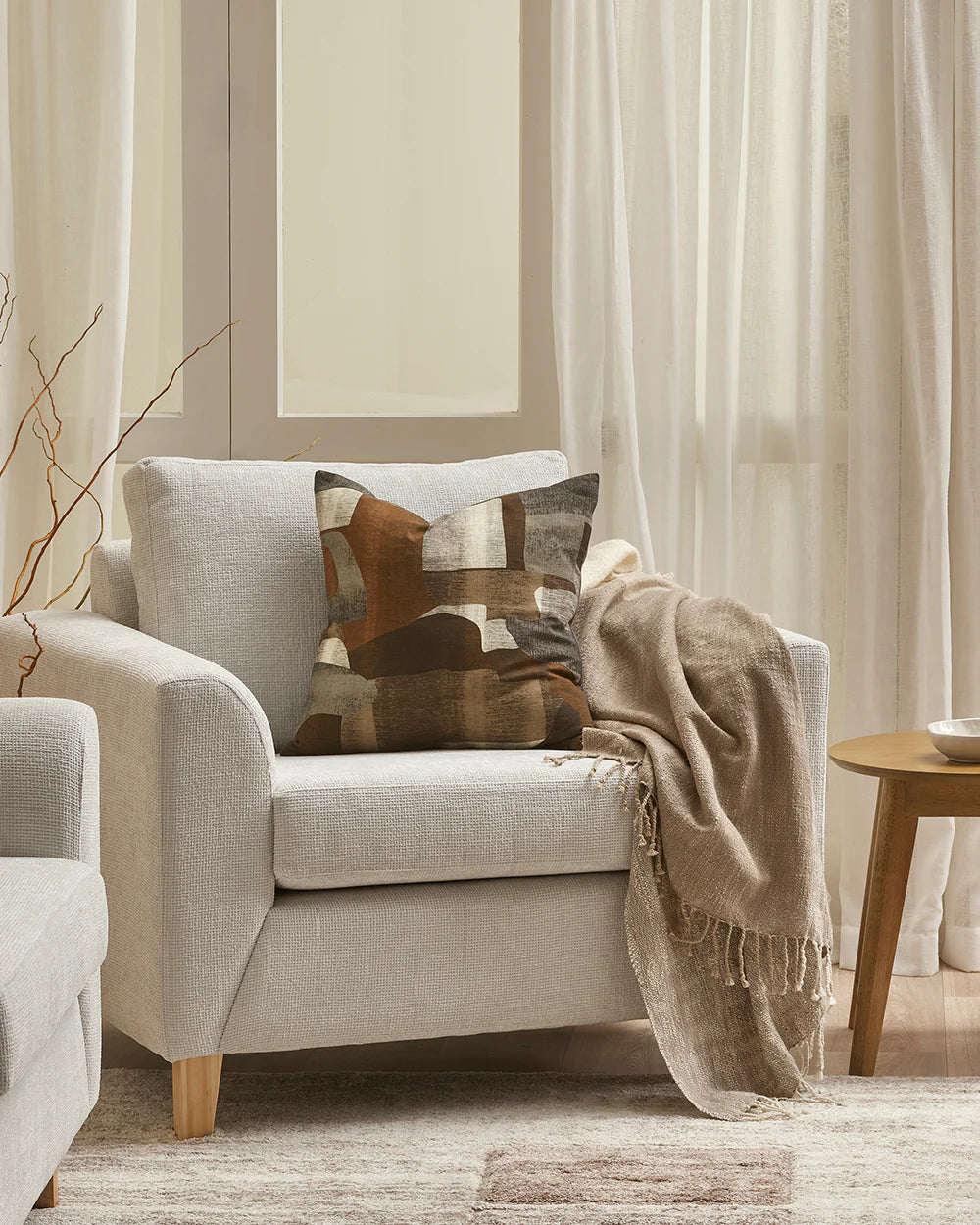 Varese Throw 125 x 150 cm - Biscuit (24715T)