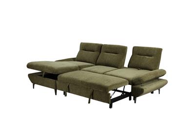 Capella 2 Seater Chaise Left Hand Facing (Green)